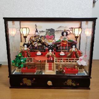 雛人形 オルゴール 硝子ケース