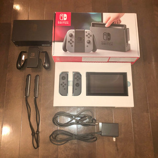 Nintendo Switch 本体 グレー セット内容完備 成約済み】Nintendo Switch 任天堂 スイッチ 本体 グレー