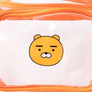 新品未使用　WEGO　 KAKAOFRIENDSコラボクリアウエストバッグ　オレンジの画像