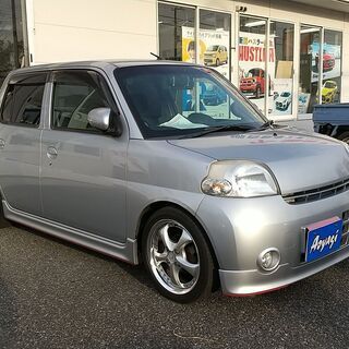 エッセカスタム、シルバー、５速、車高調、社外アルミ、ナビＥＴＣ、他、