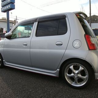 エッセカスタム、シルバー、５速、車高調、社外アルミ、ナビＥＴＣ、他、の画像