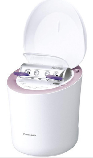 中古美品　パナソニック スチーマー ナノケア W温冷エステタイプ ピンク調 EH-SA9A-P Panasonic 美顔器