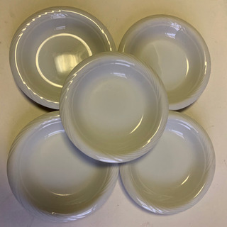 値下げ　カレー皿五客セット