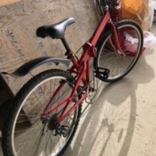 折り畳みMTB 26インチ 6段変速 レストア ブレーキ･シフトレバー･チェーン･サドル･タイヤ交換済みの画像