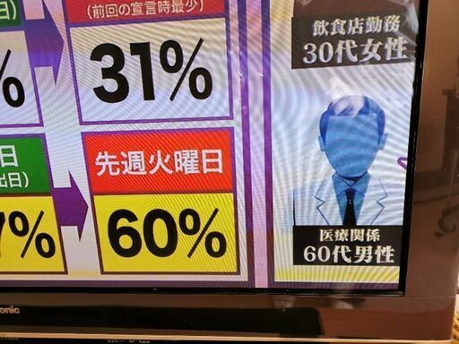 2010年製　Panasonic　VIERA　TH-P 42v22 プラズマテレビ