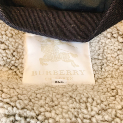 【新品未使用】◆BURBERRY バーバリー コートサイズ160◆ black /黒/