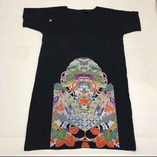 着物リメイク　大きめワンピース