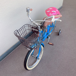 子供用自転車16サイズ　ブルー0円