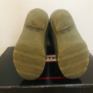 【美品/箱付】HUNTER 子ども用長靴　14cmの画像