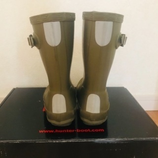 【美品/箱付】HUNTER 子ども用長靴　14cmの画像
