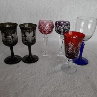 ワイングラス色々セット　江戸切子など