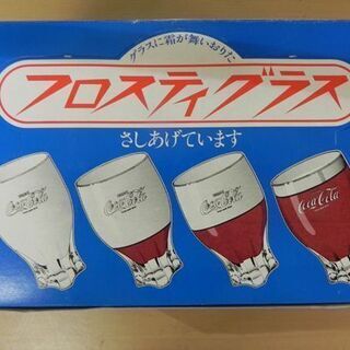 未使用 保管品 Coca-Cola/コカ・コーラ フロスティグラス 6個セット 昭和レトロ ガラス ファンタ スプライト 札幌市 白石区 東札幌の画像