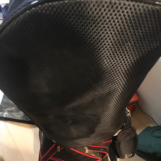 最終値下«ほぼ新品»キャディバッグ«赤黒»1月中受付。の画像