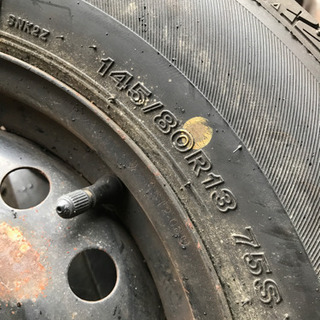 145/80r13 タイヤホイール4本セットの画像