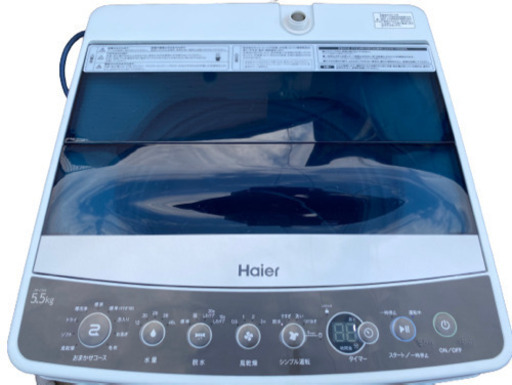 2018年製 ハイアール JW-C55A K [全自動洗濯機 5.5kg ブラック](113c)