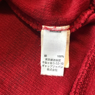 オールドネイビー　綿ニット  赤の画像