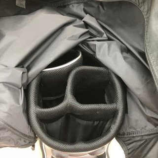 ミズノ☆ゴルフバッグ☆キャディバッグ☆中古品☆ガンメタ×ブラックの画像