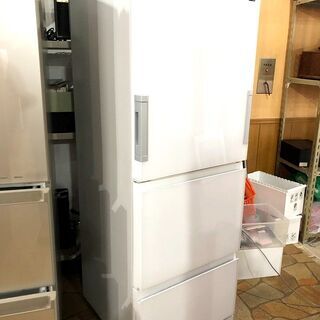 札幌近郊　送料無料　SHARP　シャープ　冷凍冷蔵庫　左右開き　...