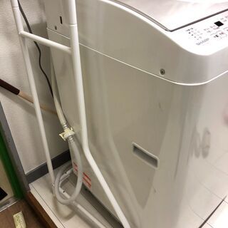 ★特価★【１月末まで】シャープ SHARP タテ型 洗濯乾燥機 5.5kg Ag+イオンコート　ピンク系の画像