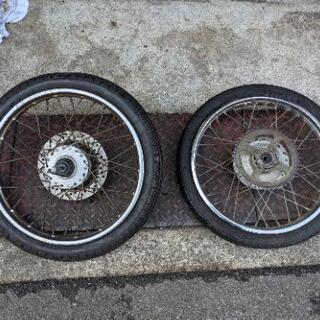 ヤマハ　RZ50　前後ホイール