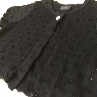 【お取引中】透かし編み半袖ボレロ / 95サイズの画像