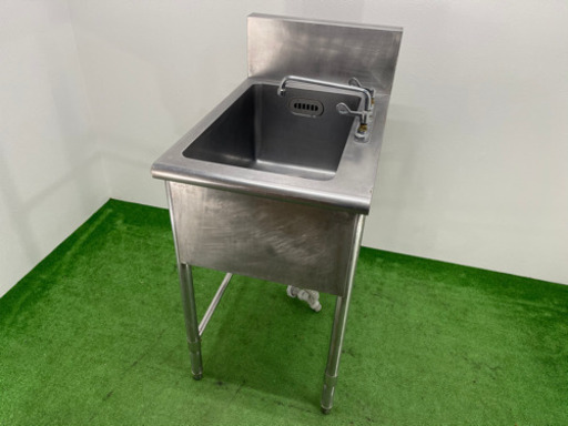 業務用　ステンレス　1層シンク流し台　蛇口付き　W500xD750xH850mm