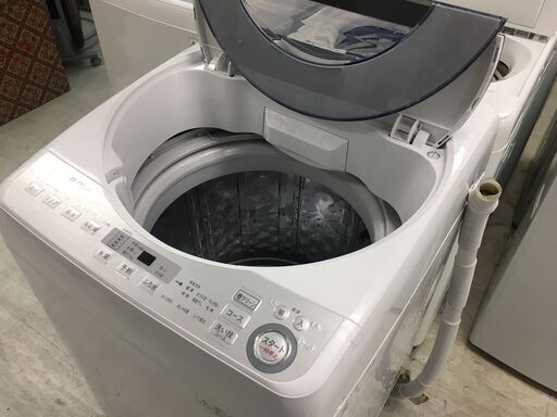 シャープ8.0Kインバーター洗濯機2017年製！！！分解クリーニング済み！！！