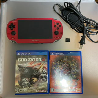 PS Vita レッド 美品  ゴッドイーター2  スパロボZ時獄篇