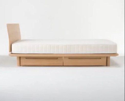 【1月末まで値下げ】無印　ダブルベッド　オーク材