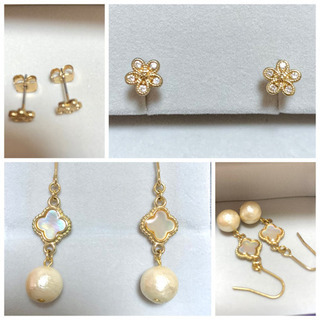 ＊300円＊ピアス2点セット 既製品&ハンドメイド