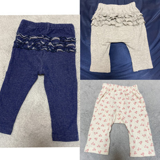 極美品 80 レギンス パンツ お尻フリル