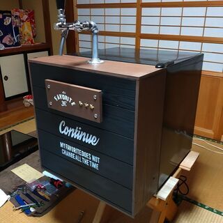 【限定1台】新作自作ビールサーバーNo②！！小型冷蔵庫をお洒落に...