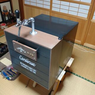 【限定1台】新作自作ビールサーバーNo②！！小型冷蔵庫をお洒落にカスタマイズ♪の画像
