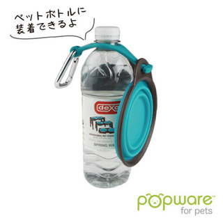 【Popware ライトハウス】ボトルホルダー付　ぺたんこボウル S　ピンクの画像
