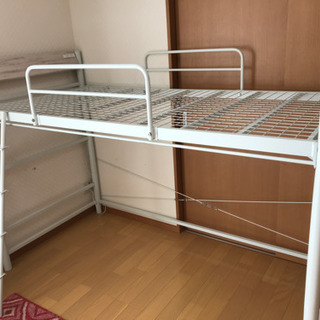 ロフトベッド　白