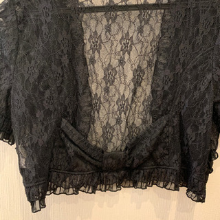axes femme  総レースパーティーボレロの画像