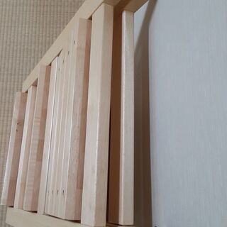  折り畳みステップチェア 3段 ナチュラル脚立木製 3段踏み台 FST-65NAの画像