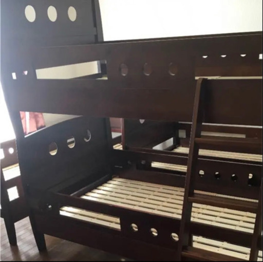 2段ベット　中古　1段づつに分解可能