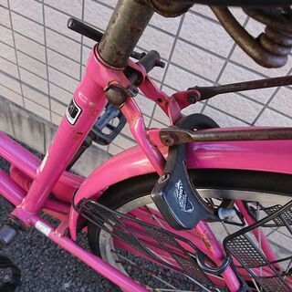 自転車　ピンクの画像