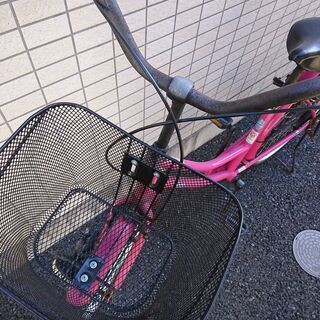 自転車　ピンクの画像