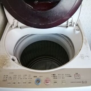 本体無料0円！訳ありSHARP洗濯機　2010年製　ES-GE60K