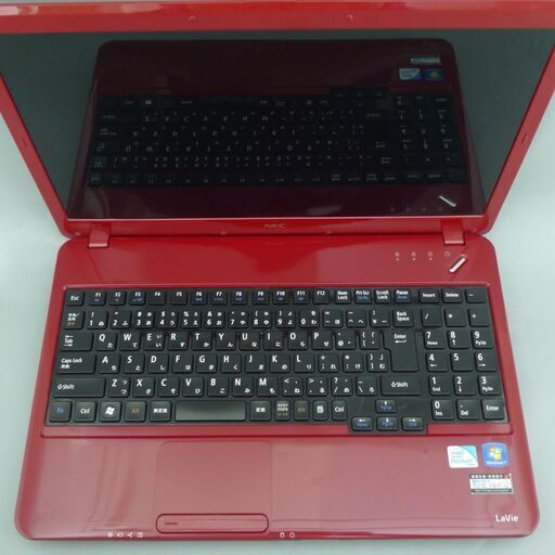 送料無料 レッド希少品 早い者勝ち ノートPC 中古良品 15.6型 NEC LS150DS1YR Pentium 4GB 640GB