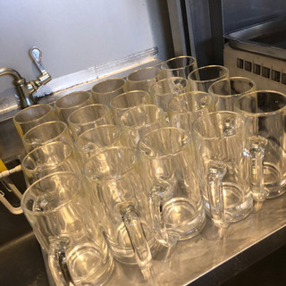 【あげます】ビールジョッキ20個まとめての画像