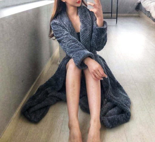 【新品】ふわふわワッフルショールガウン