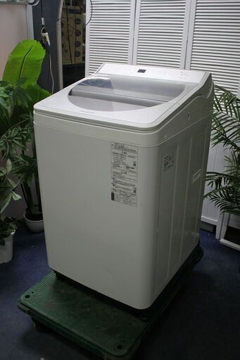 R2592) Panasonic 中古パナソニック 10kg 全自動洗濯機 泡洗浄・パワフル立体水流 ホワイト NA-FA100H7-W 2019年製! 洗濯機 店頭取引大歓迎♪
