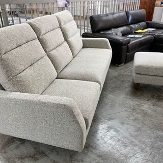 『商談中』【愛品館 江戸川店】EUCAS　カウチソファ　３Pソファ　ソファ　ID:156-008642-007　配送可　代引き配送可（代引きの場合は現金のみのお取り扱いになります）の画像