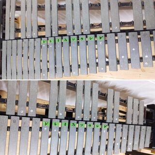 ◆直接引取限定商品◆【YAMAHA 立奏鉄琴 YT-300B】メタロフォン グロッケン 共鳴パイプ無し 音確認OK！ 練習用に♪の画像