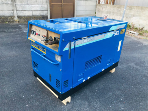 AIRMAN PDS90S 中古　低時間数　エンジンコンプレッサー エアマン デンヨー Denyo 新ダイワ　日立