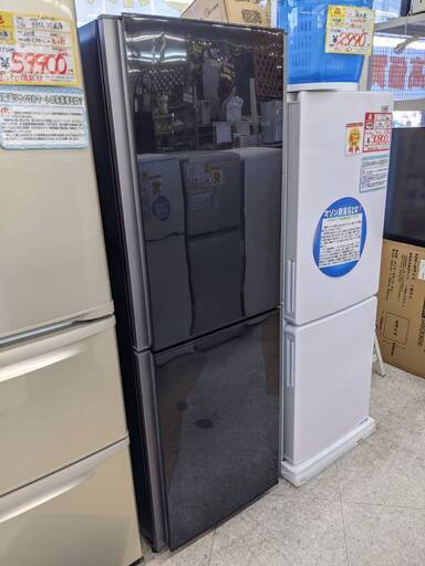 値下げ！！MITSUBISHI/三菱　256L冷蔵庫　2013年式　MR-HD26X-B　ブラック