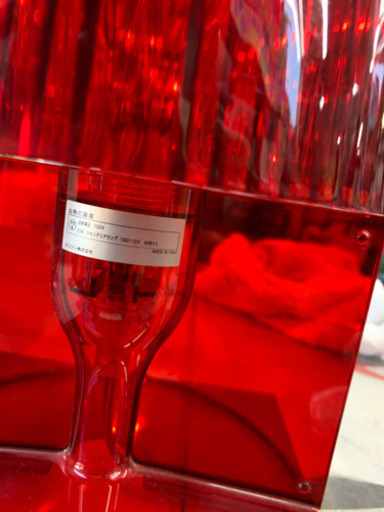 お洒落♪ Kartell TAKE サイドランプ カルテル テイク テーブルライト 赤 ポリカーボネート イタリア